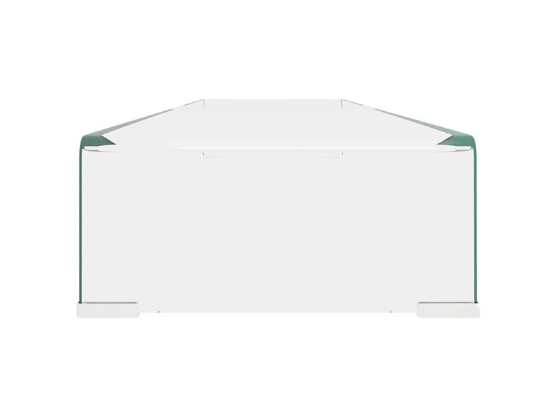  Meuble tv - banc tv - meuble de rangementpour moniteur 120x30x13 cm verre transparent  - Conforama D
