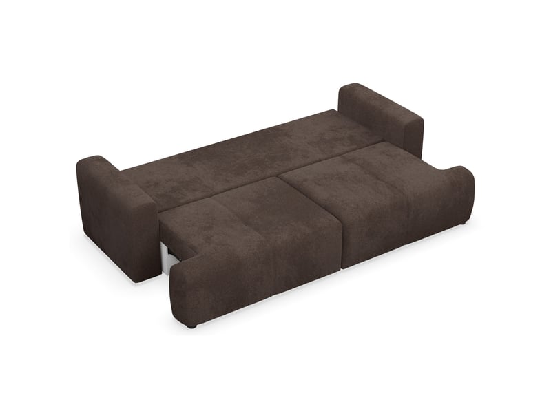  Selsey cobbly - canapé convertible - 244 cm - chenille mystery marron Cobbly - Conforama D