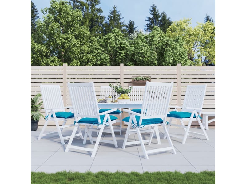  Lot de 6 coussins de palette, coussins de canapé bleu clair 50x50x7 cm tissu oxford cf59747  - Conforama B