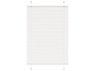 Store plissé, store de fenêtre blanc 100x150 cm largeur du tissu 99,4cm polyester cf46723