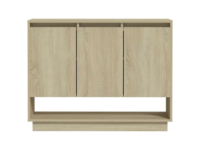  Buffet - bahut - meuble de rangement chêne sonoma 97x31x75 cm bois d'ingénierie  - Conforama E