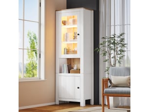 Vitrine coloris blanc  <strong>HNCBB</strong> <strong></strong> - 70 cmx188 cm