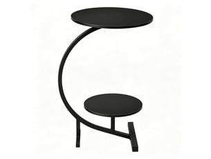 Table basse rond(e) coloris noir <strong>HAUSS SPOLE</strong> <strong></strong> - 31 cmx30 cm