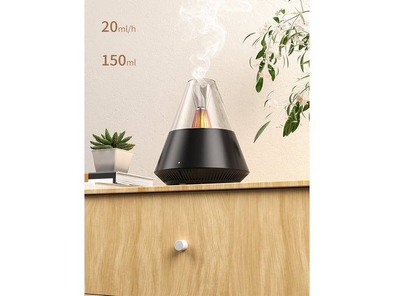  Diffuseur d'arômes d'huiles essentielles 270ml noir  - Conforama E
