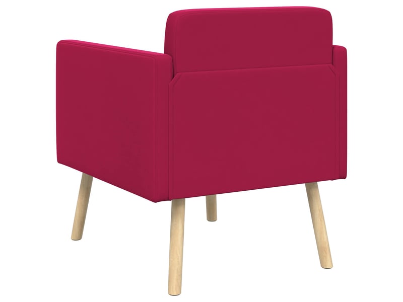 Vidaxl fauteuil d'appoint bordeaux velours - Conforama E