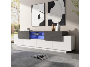 Meuble tv coloris bicolore 180 cm LPOSPI  