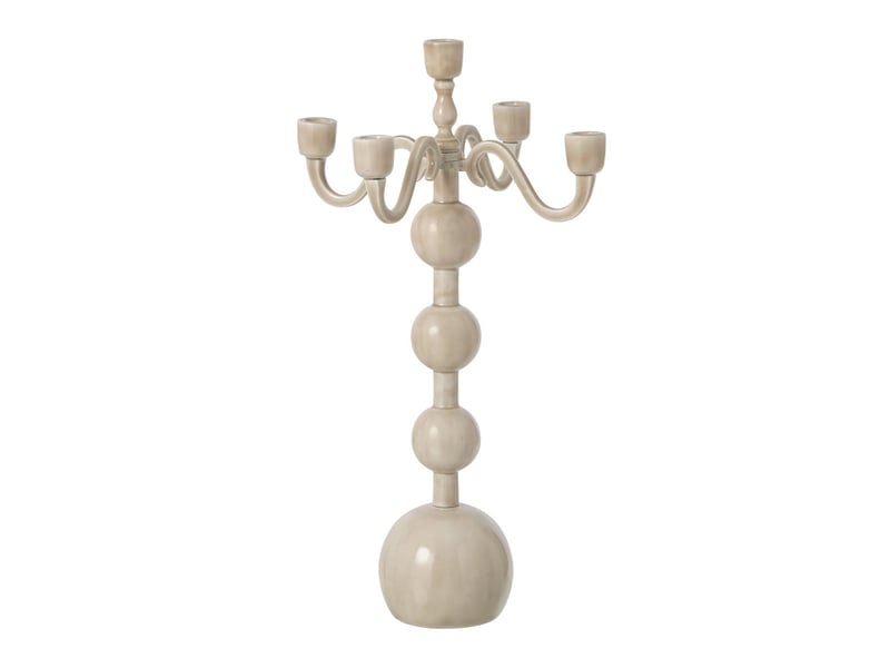  Chandelier 5 branches kaya 35cm beige  - Conforama A