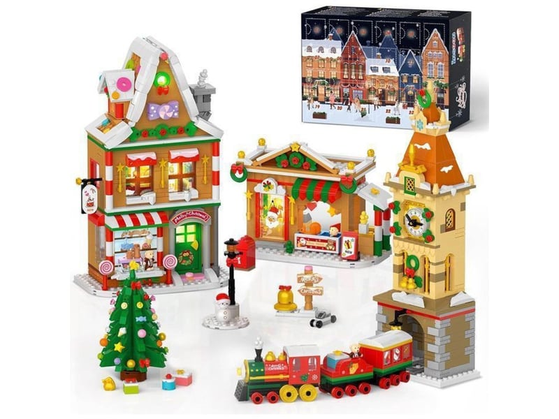  Kit calendrier de l avent 2026 24 jours 1759 pieces avec 3 batiments et leds 151498_AAAIJ26342_6_DROPFR - Conforama A