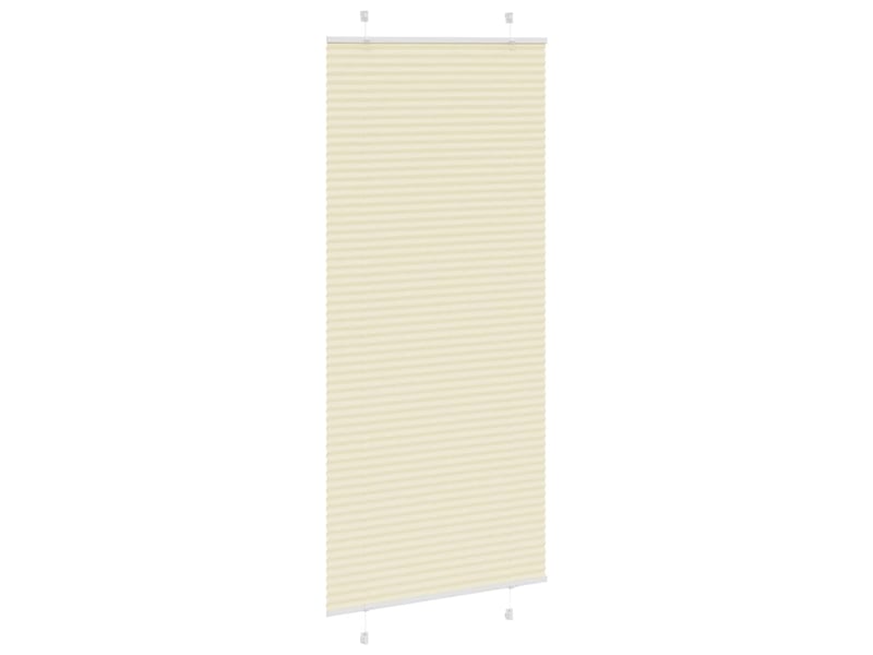  Store plissé, store de fenêtre crème 100x200cm largeur du tissu 99,4 cm polyester cf46819  - Conforama C