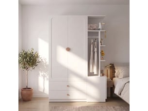 Armoire <strong>WELLTIN</strong> <strong></strong> coloris bois clair largeur 90 cm