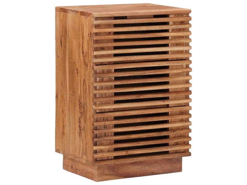  Table de chevet - cabinet de chevet - table de nuit faite main marron teck 40 x 30 x 60 cm  - Conforama B