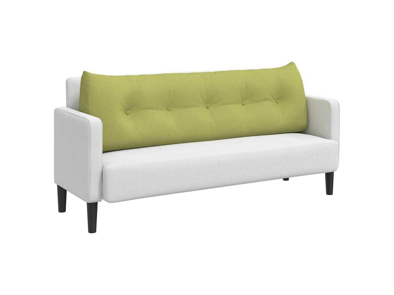 Coussin de dos, coussin de dossier vert clair 160 x 24 x 50 cm tissu cf55049 - Conforama C