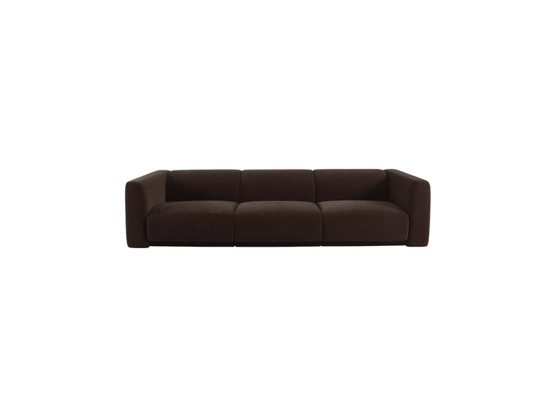  Canapé 4 places tissu marron - kosmo  - Conforama B