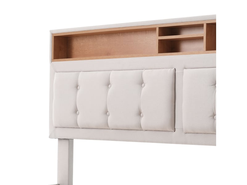  Rayofi wf310432aab tête de lit réglable amber+graphite tissu 50 cm WF310432AAB - Conforama E