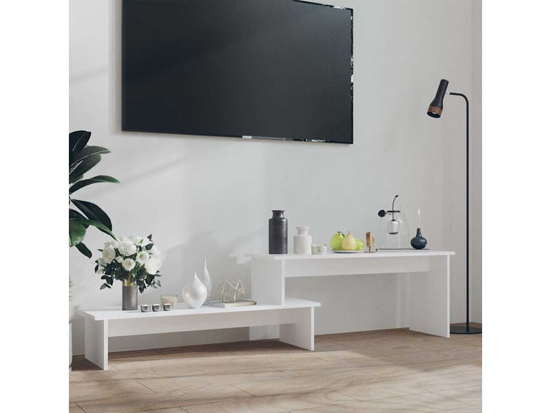 Meuble tv - banc tv - meuble de rangement blanc 180x30x43 cm aggloméré  - Conforama B