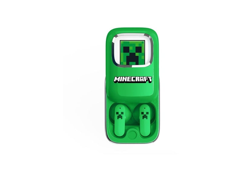  Ecouteurs tws sans fil bluetooth 5.3 style minecraft vert boitier charge coulissant led OTL1728305803214 - Conforama A