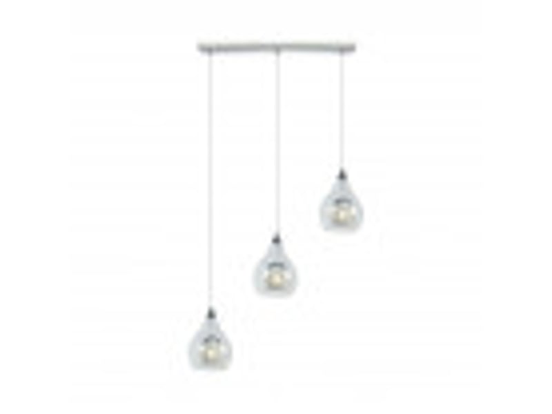 Fabrilamp lhasa, suspension, moderne, 3 x g9, chromé, 30-148 x 65 x 65 cm 154093020 - Conforama D