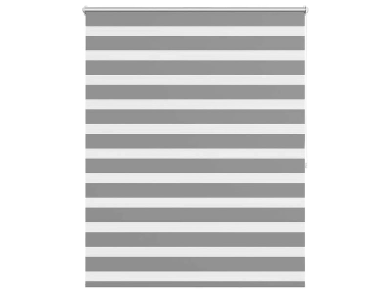 Store vénitien zébré, store de fenêtre 120,9 x 175 cm, largeur du tissu 116,7 cm, gris cf48220 - Conforama A