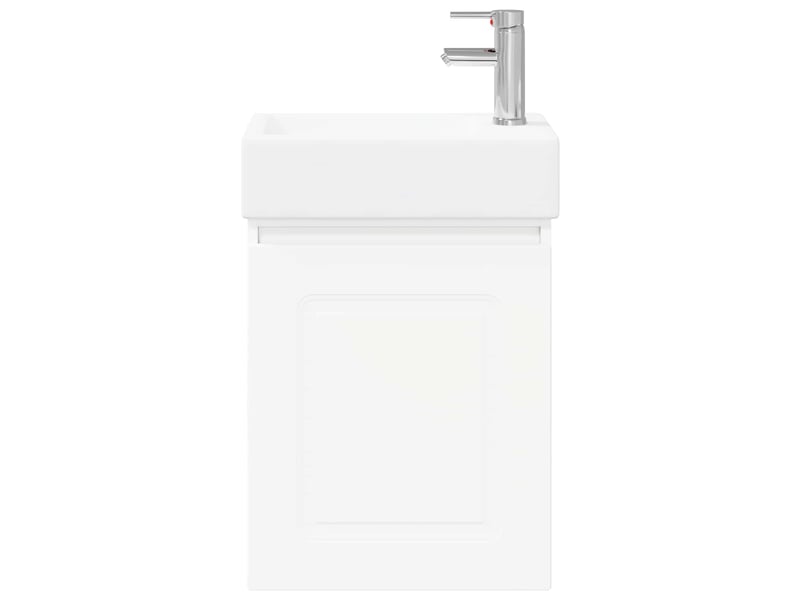 Meuble de salle de bain avec robinet blanc 45.5x22.5x84 cm shl2993 - Conforama E