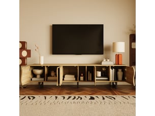 Meuble tv coloris naturel 191 cm MEUBLIV