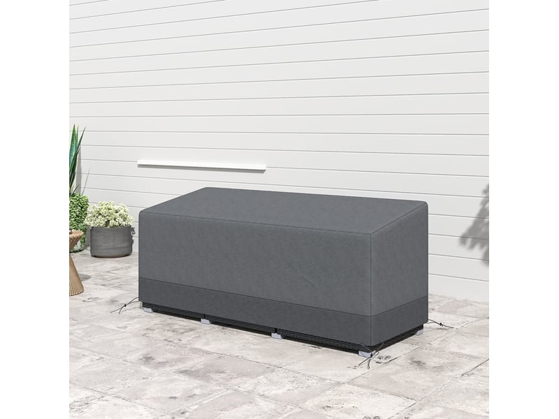  Housse de protection pour salon de jardin 190,5 x 72 x 76 cm – gris clair – imperméable et anti-uv  - Conforama C