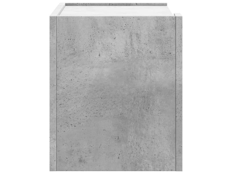  Lot de 2 tables de chevet - cabinet de chevet - table de nuit murales gris béton 45x30x35 cm  - Conforama E