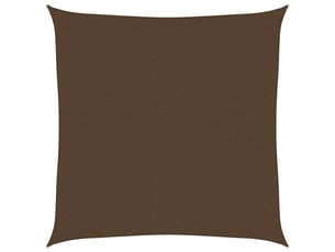 Voile d'ombrage - voile d'ombre - voile parasol 160 gm² marron 7x7 m pehd