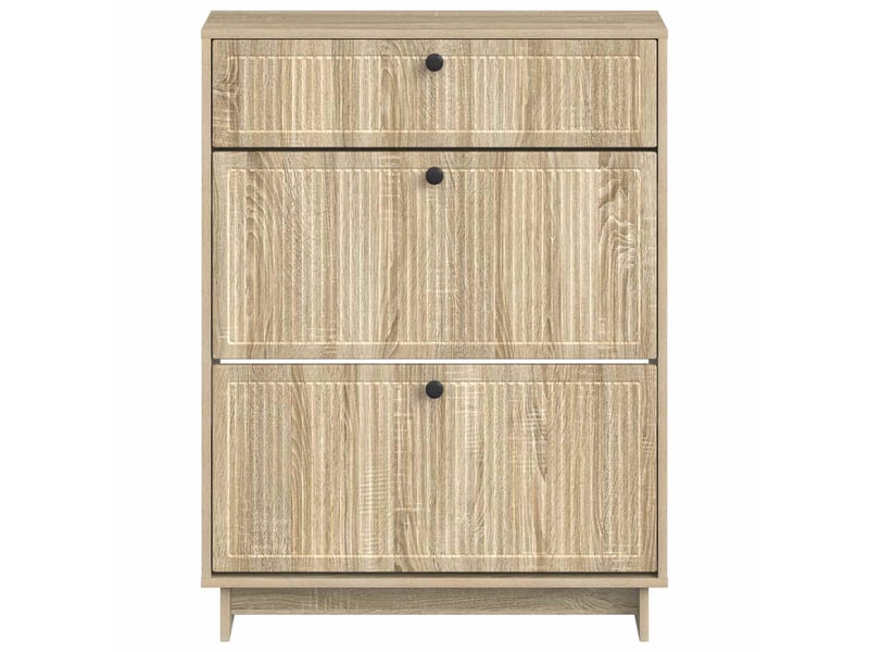  Meuble à chaussures, armoire à chaussures ede 78x24x103 cm bois d'ingénierie shl9974  - Conforama D