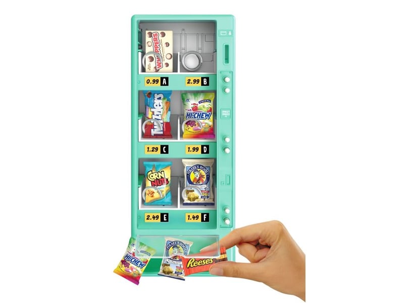  Distributeur de friandises miniverse jouet avec 3 minis exclusifs real brands et 2 cartes bleues ou rouges 247937-EUC - Conforama A