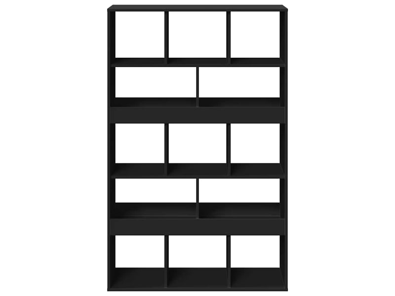  Cloison bibliothèque, meuble de rangement noir 100x33x156,5 cm bois d'ingénierie  - Conforama C