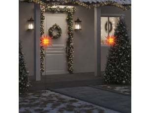 Lumière de noël avec piquet led pliable rouge 57 cm