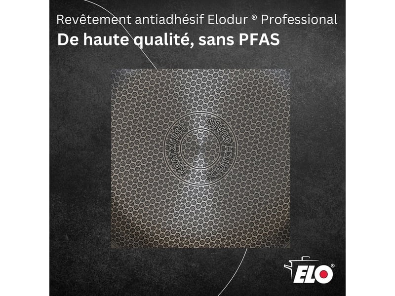  Lot poêle 28 cm &amp; faitout 12 cm elo relief evolution 9542350BX88 - Conforama E