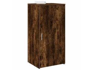 Armoire de rangement, rangement bureau chêne fumé 50x45x103,5cm bois d'ingénierie