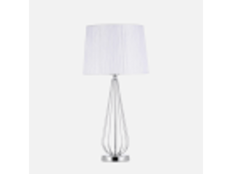  Lampe à poser fabrilamp robina e27 coloris chromé 62 x 30 x 30 cm 139071020 - Conforama D