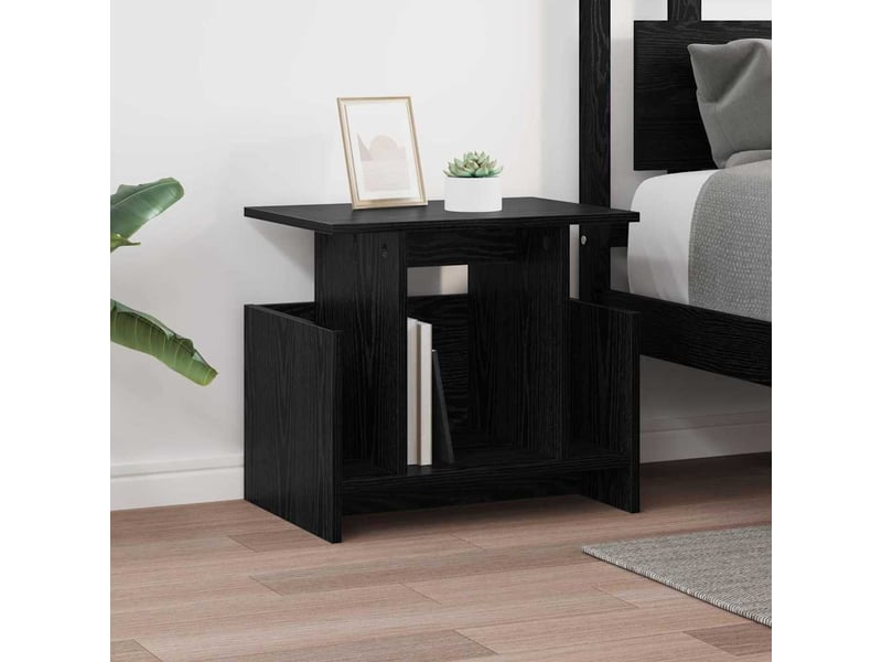  Meuble tv - banc tv - meuble de rangement 2 pcs chêne noir bois d'ingénierie  - Conforama E