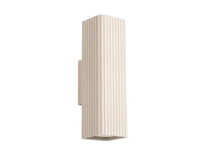 Applique rayo 20 beige aluminium moderne 20x6x8cm