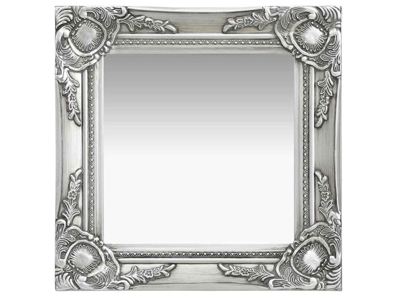  Miroir mural style baroque 40x40 cm argenté cf62878  - Conforama B