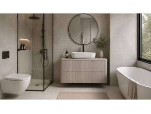 Meuble sous vasque suspendu linea 120 cm cachemire