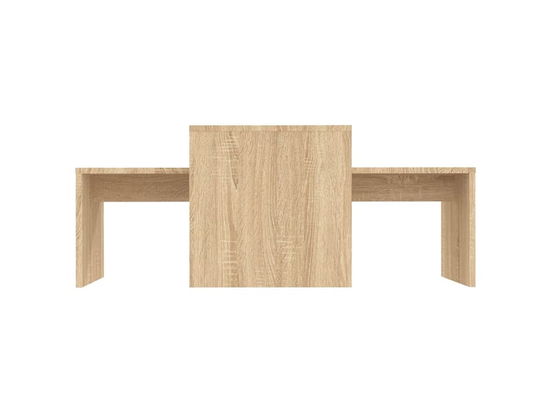  Ensemble de tables gigognes 2 pcs chêne sonoma bois d’ingénierie  - Conforama D