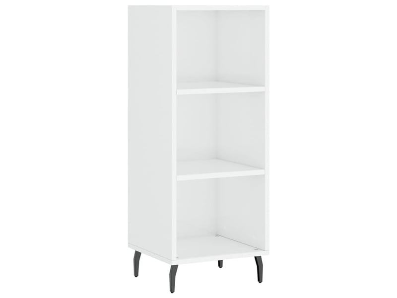  Buffet - bahut - meuble de rangement blanc brillant 34,5x32,5x90 cm bois d'ingénierie  - Conforama A