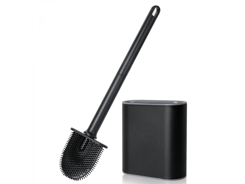  Brosse wc,brosse toilettes wc en silicone pour profondeur avec manche en plastique antidérapant  - Conforama A
