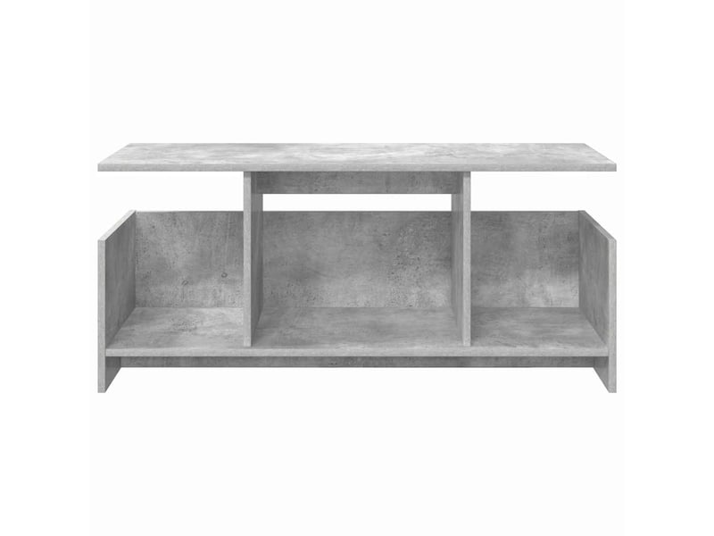 Meuble tv - banc tv - meuble de rangement 102 x 35 x 45 cm gris béton bois d'ingénierie  - Conforama E