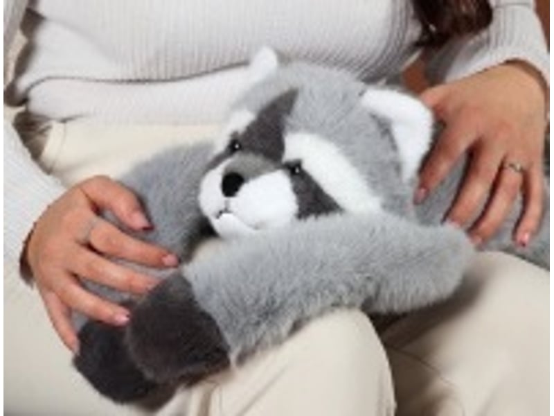 Peluche raton laveur podcoll lesté - 50 cm  - Conforama D