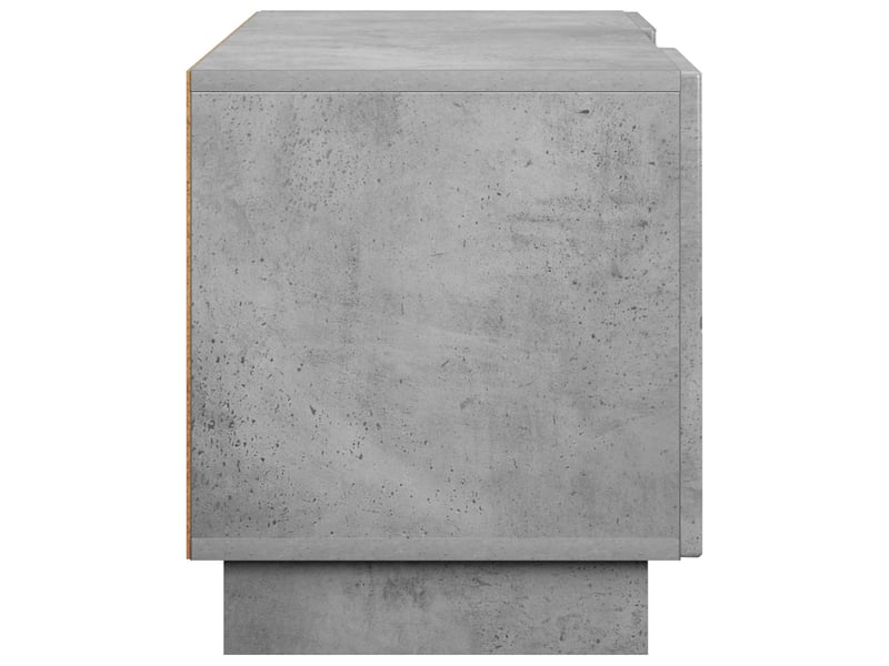 Meuble tv moderne, banc tv 90x34,5x40 cm gris béton bois d'ingénierie shl88218  - Conforama E