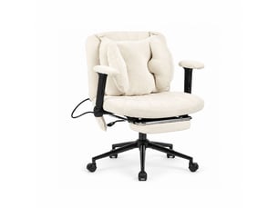 Fauteuil relax manuel Velours côtelé beige