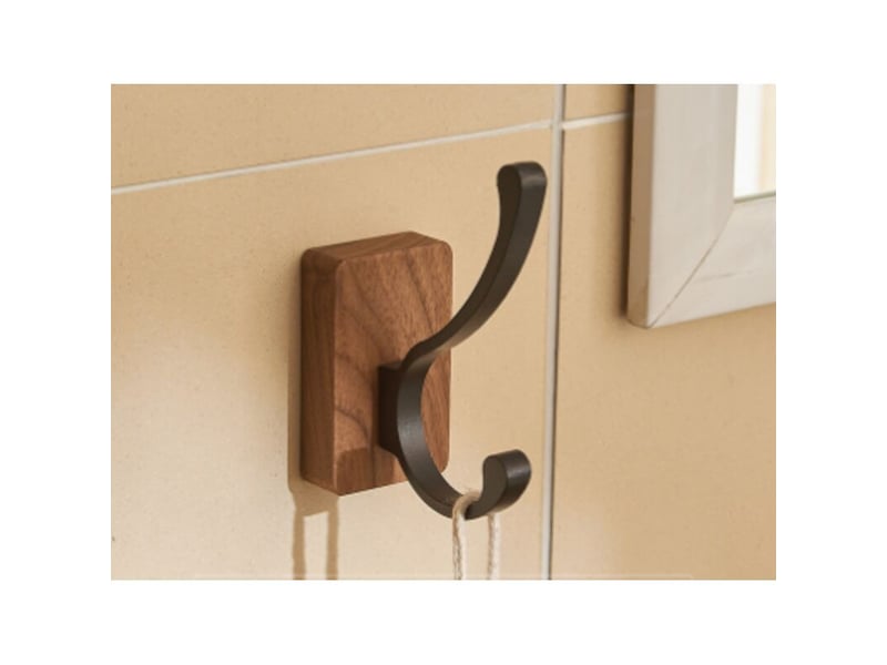 1 porte manteau - manteaux en bois, crochet mural pour chapeaux, clés, serviettes, portefeuilles, décoration de salon, salle de bain  - Conforama A