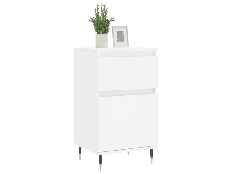  Buffets 2 pcs - bahut - meuble de rangement blanc 40x35x70 cm bois d’ingénierie  - Conforama C