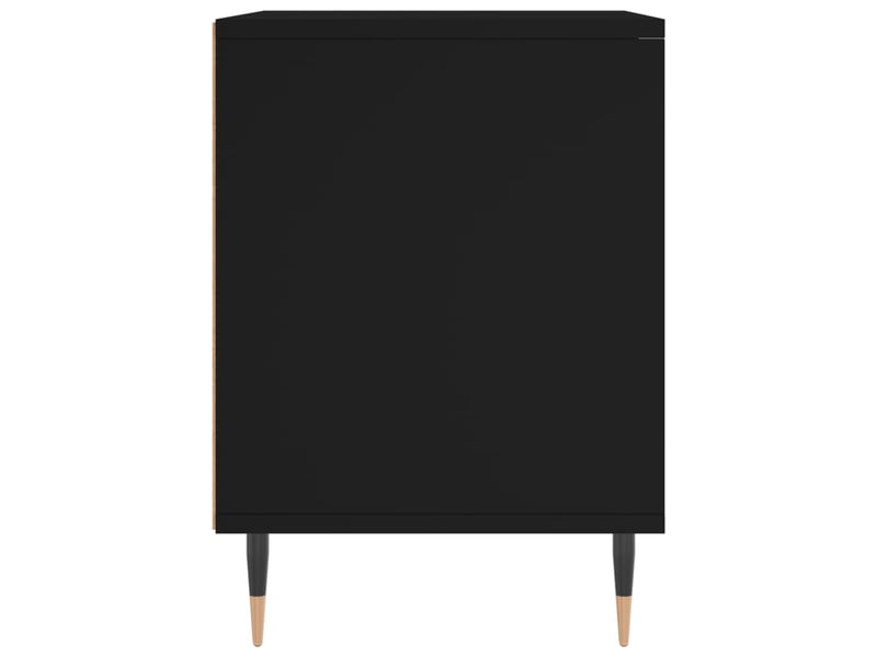  Lot de 2 tables de chevet - cabinet de chevet - table de nuit noir 40x35x50 cm bois d’ingénierie  - Conforama E
