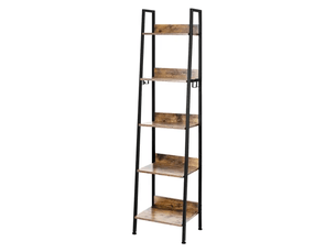 Bibliothèque escalier ouverte, étagère de rangement polyvalente pour salle de bain et salon