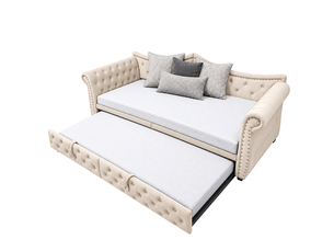 Lit banquette 90x200 cm <strong>MODERNLUXE</strong>  <strong></strong> coloris beige